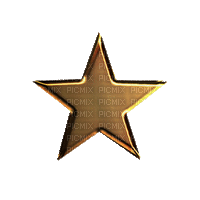 gold star gif or etoile - GIF animé gratuit