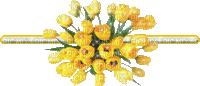 cecily-barre deco animee fleurs - GIF animé gratuit