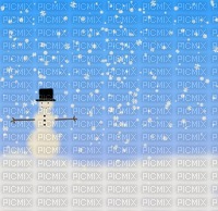 Snow with Snowman - ingyenes png