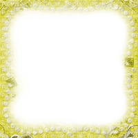 Yellow Pearl Frame - By KittyKatLuv65 - png grátis