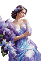 loly33 femme lilas - ilmainen png