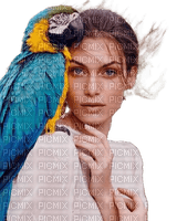 woman summer parrot dolceluna - png grátis