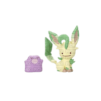 leafeon and ditto plastic toy - PNG gratuit