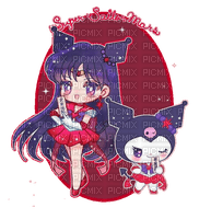 Sailor Mars and kuromi ❤️ elizamio - 無料png