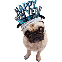 Kaz_Creations Dog Pup Dogs Happy New Year - 免费PNG