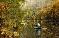 Lovers on the autumn pond (by LusyAleks) - PNG gratuit