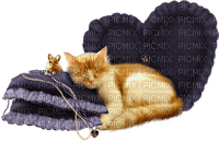 Katze schläft - png gratis