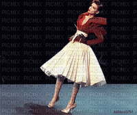 image encre femme mode charme animé effet scintillant brille edited by me - GIF animado gratis