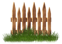 Kaz_Creations Fence With Grass - png gratuito