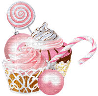 Ornaments.Candy.Cupcakes.Pink - Free PNG