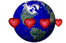 coeur planete - GIF animasi gratis
