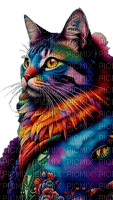 loly33 chat colore - gratis png