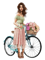 kvinna-cykel-woman - ilmainen png