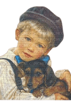 loly33 enfant chien vintage - 無料png