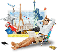 Kaz_Creations Holidaymakers Beach Holiday - gratis png