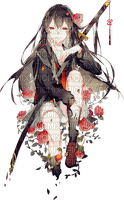 Katana anime girl - pixiv:3342360 - ücretsiz png