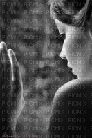 maj gif femme noir et blanc - Gratis animeret GIF