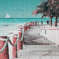 soave background animated summer tropical beach - GIF animé gratuit