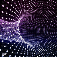 multicolore art image rose bleu noir black effet kaléidoscope kaleidoscope multicolored color encre edited by me - GIF animé gratuit