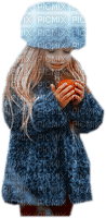 girl child kid in the winter - безплатен png