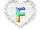 Kaz_Creations Alphabets Colours Heart Love Letter F - Бесплатный анимированный гифка