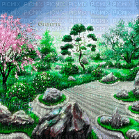 Y.A.M._Japan landscape background - Animovaný GIF zadarmo