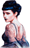 soave woman Tom Bagshaw art blue tattoo - ilmainen png