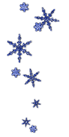 Blue Snowflakes - zadarmo png