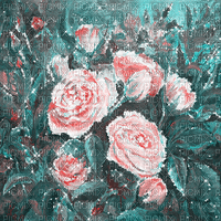 dolceluna spring pink roses gif fond - GIF animado grátis