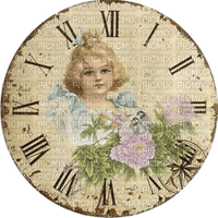 vintage clock - zdarma png