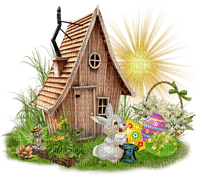 Easter Home Sun Eggs Green  - Bogusia - 無料png