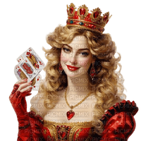 Queen of cards - ingyenes png