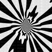 Forme hypnotique noir et blanc - GIF animate gratis