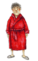 Funny old men (red) - 無料png
