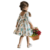 tulipános kislány - zadarmo png