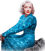 soave woman vintage Marlene Dietrich blue orange - gratis png