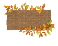AUTUMN text box/sign - Free PNG