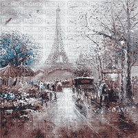 soave background animated  city paris  blue brown - 免费动画 GIF