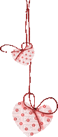 Kaz_Creations Deco Heart Love Hanging Dangly Things Colours - GIF animado grátis