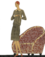 1920's fashion, men & woman bp - PNG gratuit