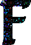 Kaz_Creations Animated  Alphabets Disco Colours  Letter F - Бесплатный анимированный гифка