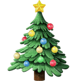Christmas tree emoji - безплатен png