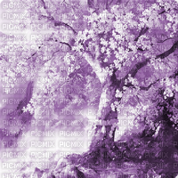 Y.A.M._Landscape background purple - png gratis