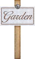 Kaz_Creations Sign Logo Text Garden - png gratis