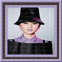 image encre femme mode charme chapeau edited by me - PNG gratuit