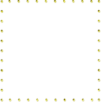 Yellow Glitter Beads Frame - zdarma png