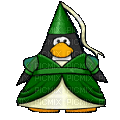 club penguin princess green - Nemokamas animacinis gif