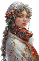 Зимний женский портрет - darmowe png