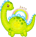 cute pixel dinosaur - GIF เคลื่อนไหวฟรี