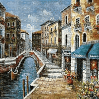 fondo venecia calle canal  gif dubravka4 - Bezmaksas animēts GIF
